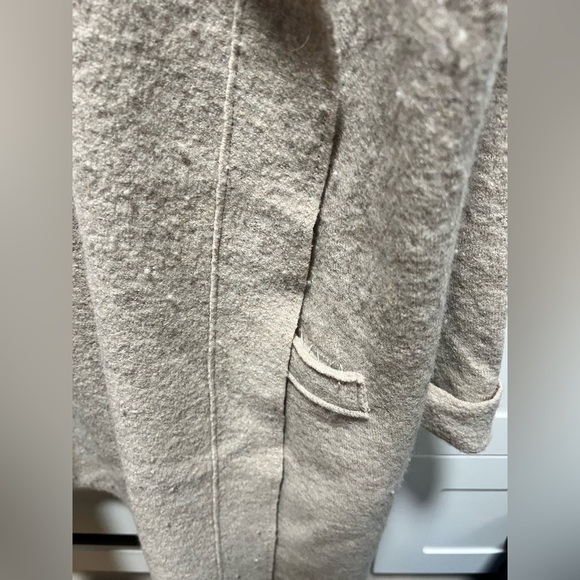 Eileen Fisher Cozy Tan Open Front Cardigan - Picture 4 of 10